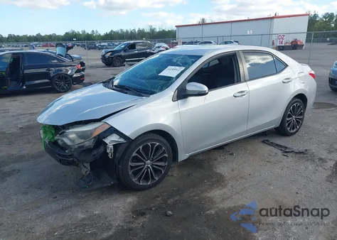 2015 Toyota Corolla S Plus z USA, uszkodzony, nr VIN 2T1BURHE1FC310707